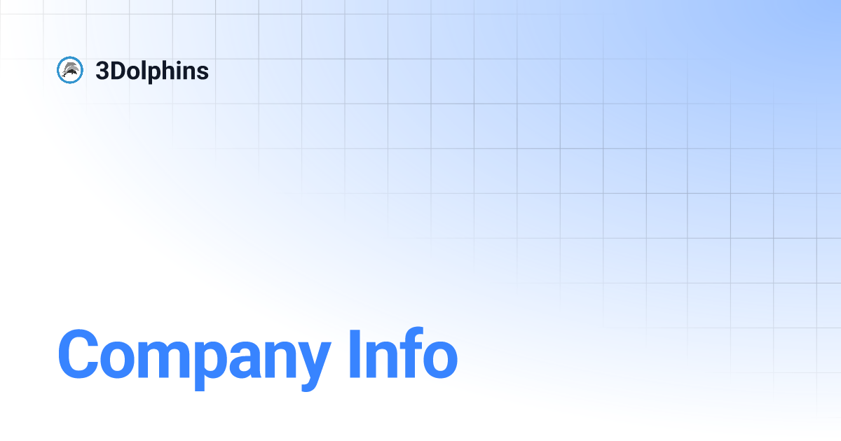 Company Info | 3Dolphins