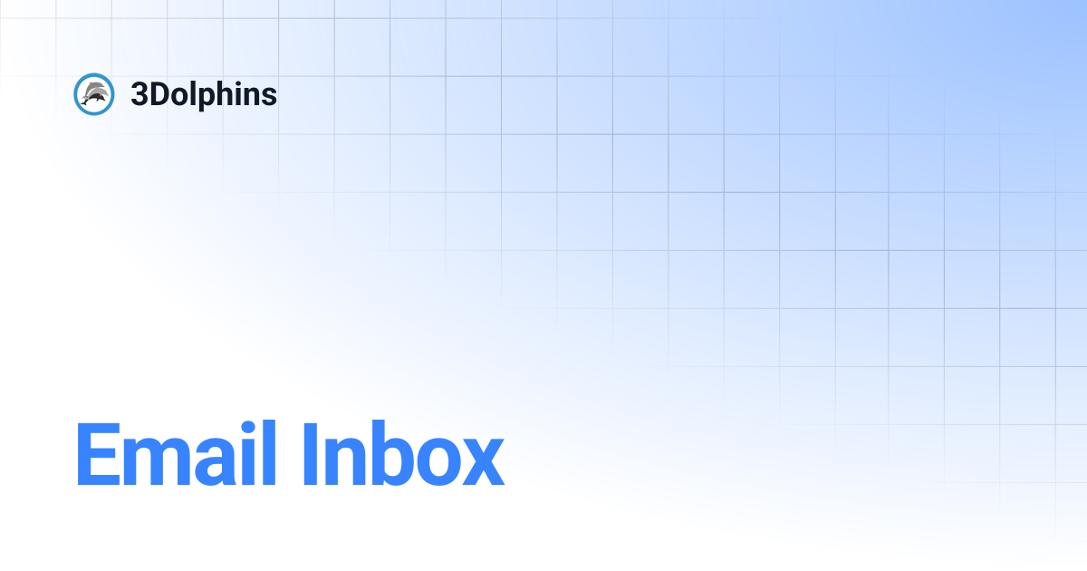 Email Inbox | 3Dolphins